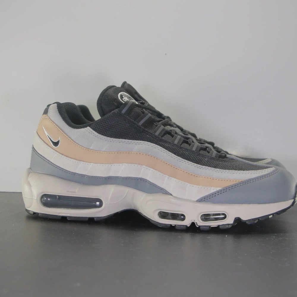 Nike Air Max 95 Low Gray Black White Tan Men's Sneakers 004592 Size 11 Mens